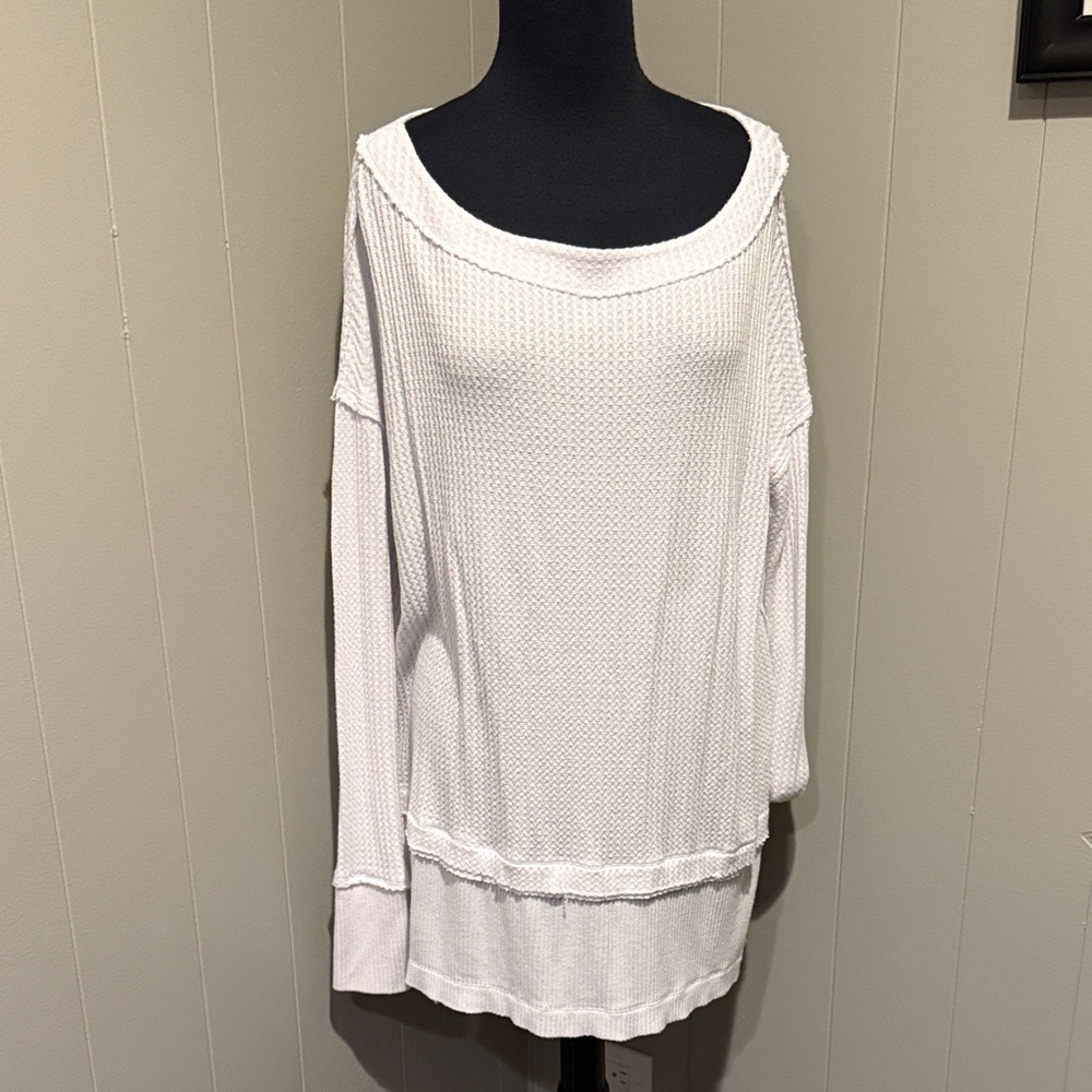 We The Free Women’s XS White Crew Neck Oversized Sweater